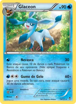 Carta Glaceon da coleção Furious Fists