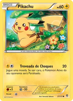 Carta Pikachu da coleção Furious Fists