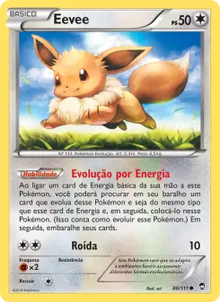 Carta Eevee da coleção Furious Fists