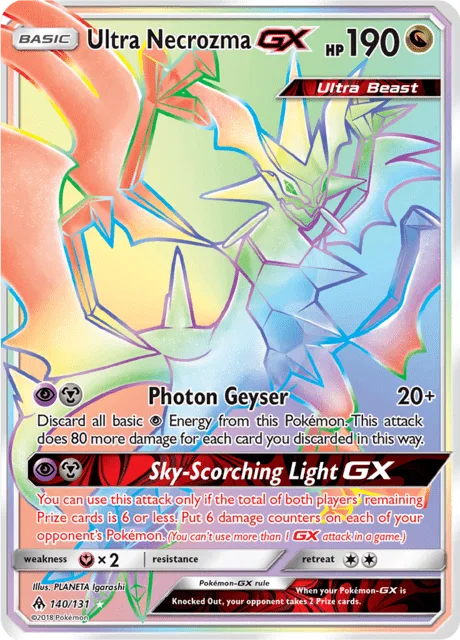 Carta Ultra Necrozma GX