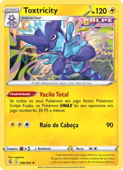 Carta Toxtricity da coleção Fusion Strike
