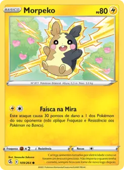 Carta Morpeko da coleção Fusion Strike