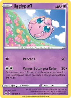 Carta Jigglypuff da coleção Fusion Strike