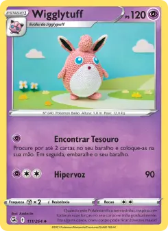 Carta Wigglytuff da coleção Fusion Strike