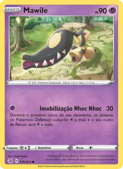 Carta Mawile da coleção Fusion Strike