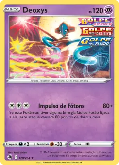 Carta Deoxys da coleção Fusion Strike