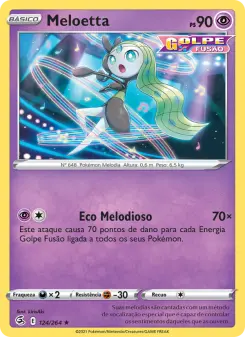 Carta Meloetta da coleção Fusion Strike