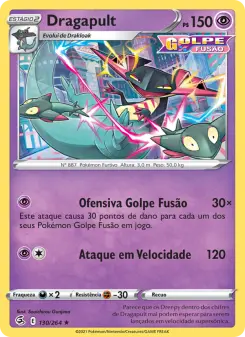 Carta Dragapult da coleção Fusion Strike