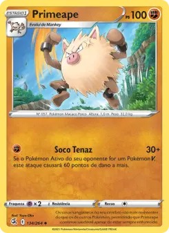Carta Primeape da coleção Fusion Strike