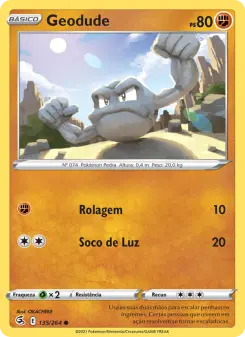 Carta Geodude da coleção Fusion Strike