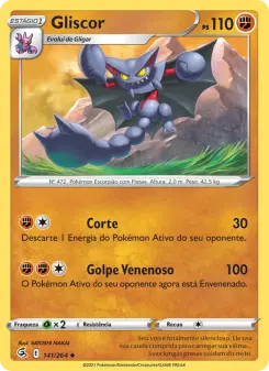 Carta Gliscor da coleção Fusion Strike