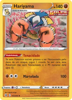 Carta Hariyama da coleção Fusion Strike