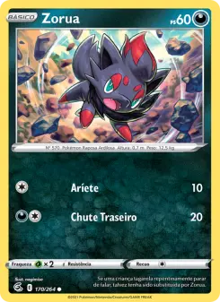 Carta Zorua da coleção Fusion Strike