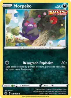Carta Morpeko da coleção Fusion Strike