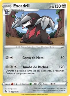 Carta Excadrill da coleção Fusion Strike