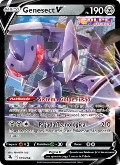 Carta Genesect V da coleção Fusion Strike