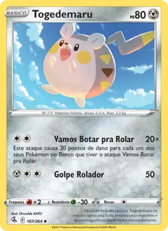 Carta Togedemaru da coleção Fusion Strike
