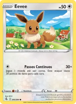 Carta Eevee da coleção Fusion Strike