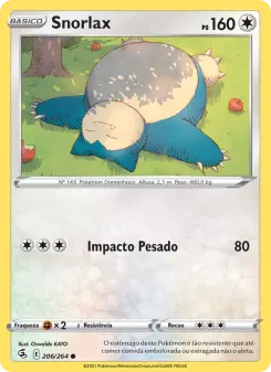 Carta Snorlax da coleção Fusion Strike