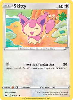 Carta Skitty da coleção Fusion Strike