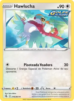 Carta Hawlucha da coleção Fusion Strike