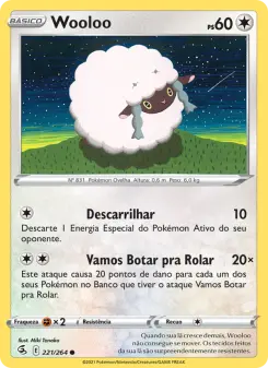 Carta Wooloo da coleção Fusion Strike