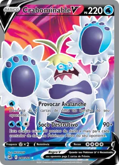 Carta Crabominable V da coleção Fusion Strike