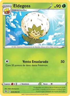 Carta Eldegoss da coleção Fusion Strike