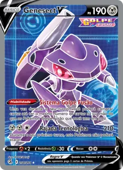 Carta Genesect V da coleção Fusion Strike