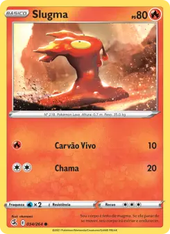 Carta Slugma da coleção Fusion Strike