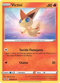 Carta Victini da coleção Fusion Strike