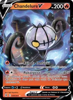 Carta Chandelure V da coleção Fusion Strike