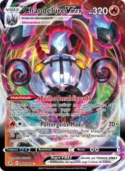 Carta Chandelure VMAX da coleção Fusion Strike