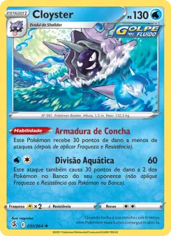 Carta Cloyster da coleção Fusion Strike