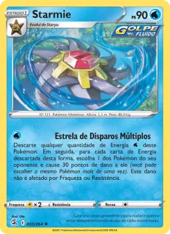 Carta Starmie da coleção Fusion Strike