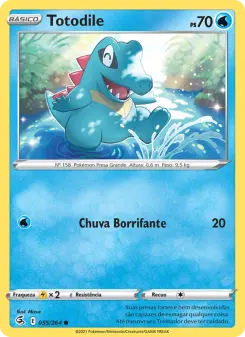 Carta Totodile da coleção Fusion Strike