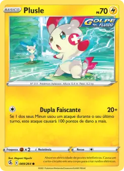 Carta Plusle da coleção Fusion Strike