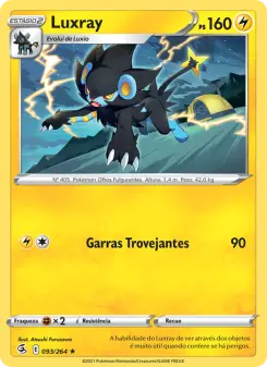 Carta Luxray da coleção Fusion Strike