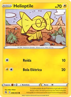 Carta Helioptile da coleção Fusion Strike