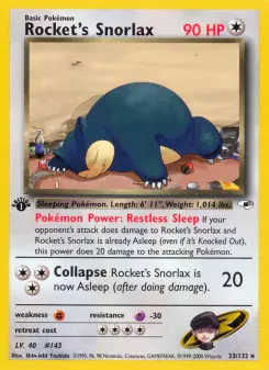 Carta Rocket's Snorlax