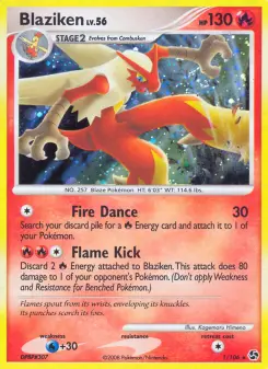 Carta Blaziken da coleção Great Encounters