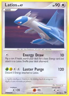 Carta Latios da coleção Great Encounters