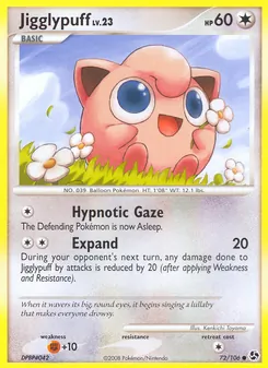 Carta Jigglypuff da coleção Great Encounters