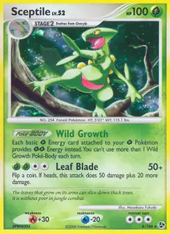 Carta Sceptile da coleção Great Encounters