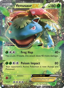 Carta Venusaur EX da coleção Generations
