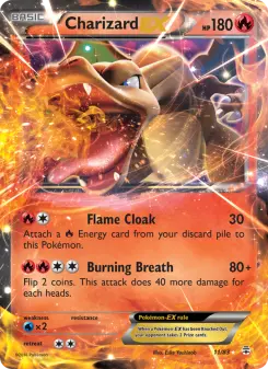 Carta Charizard EX da coleção Generations