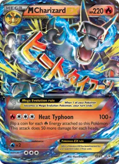 Carta M Charizard EX da coleção Generations