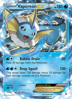 Carta Vaporeon EX