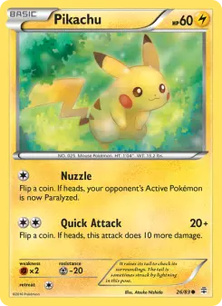 Carta Pikachu da coleção Generations