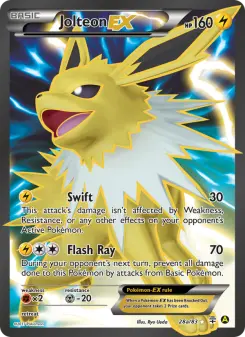 Carta Jolteon EX da coleção Generations